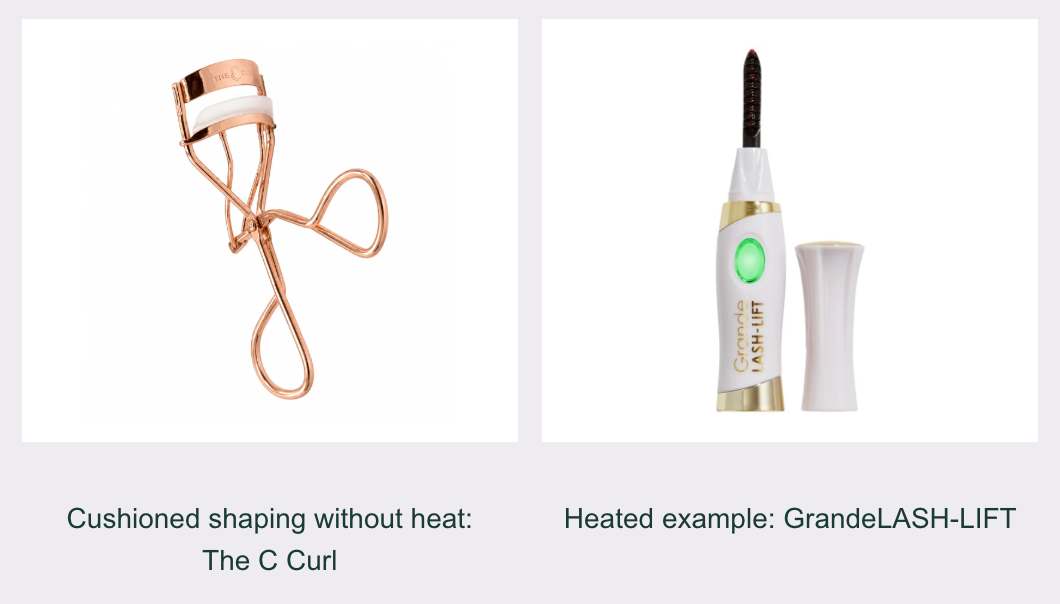 Heated vs manual eyelash curlers: what heat actually does to your lashes