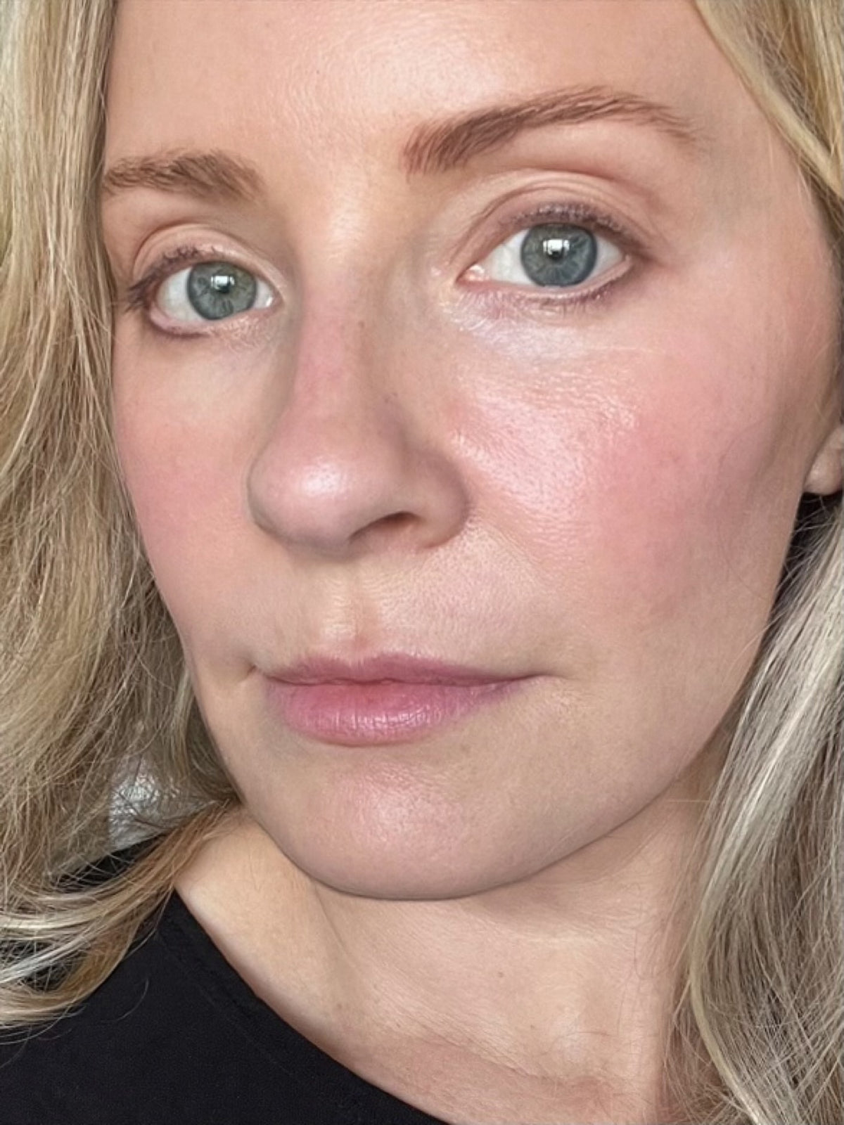 Lashes before using The C Curl