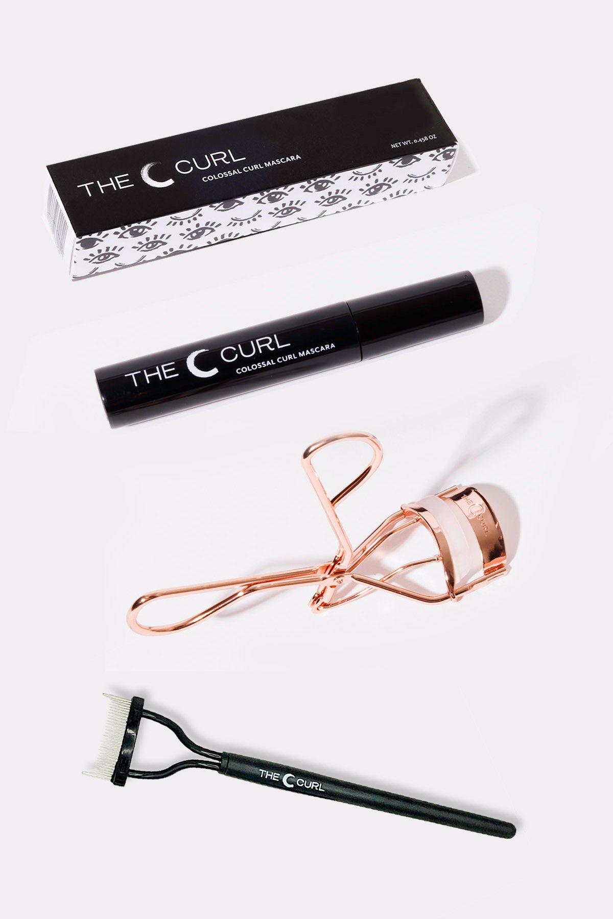 The Kit - The C Curl, Colossal Curl Mascara + Comb + free shipping
