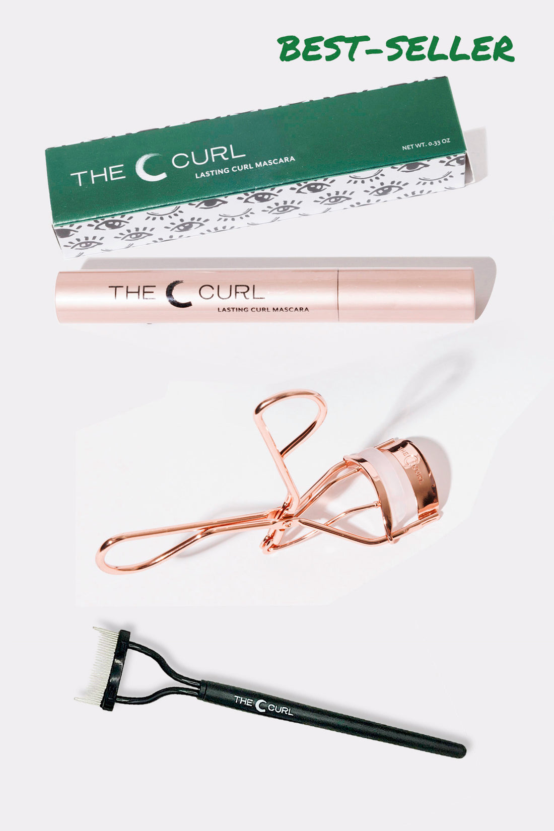 The Kit - C Curl, Lasting Curl Mascara + Comb + free shipping