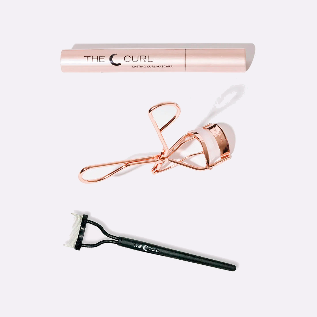 The C Curl, The Curl Comb and Lasting Curl Mascara in the Lasting Curl Kit